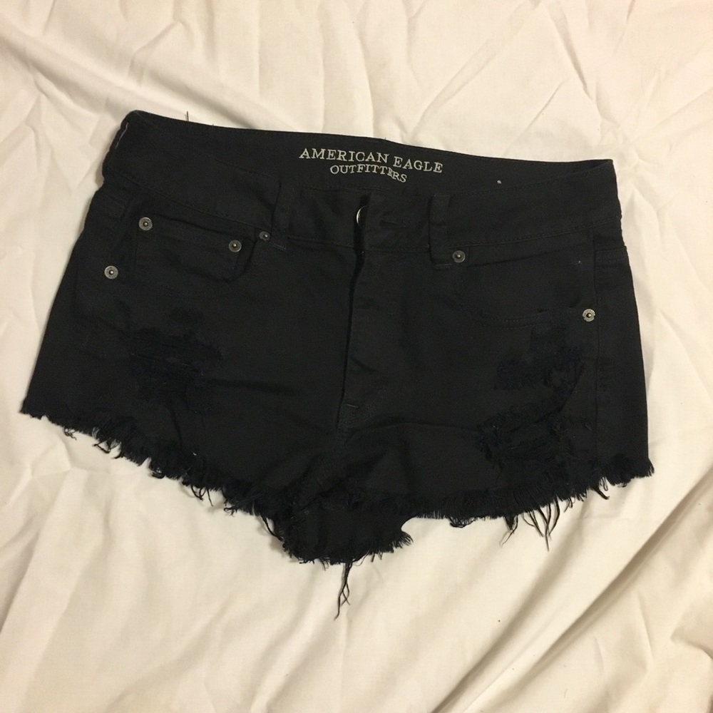 American Eagle Black Jean Shorts